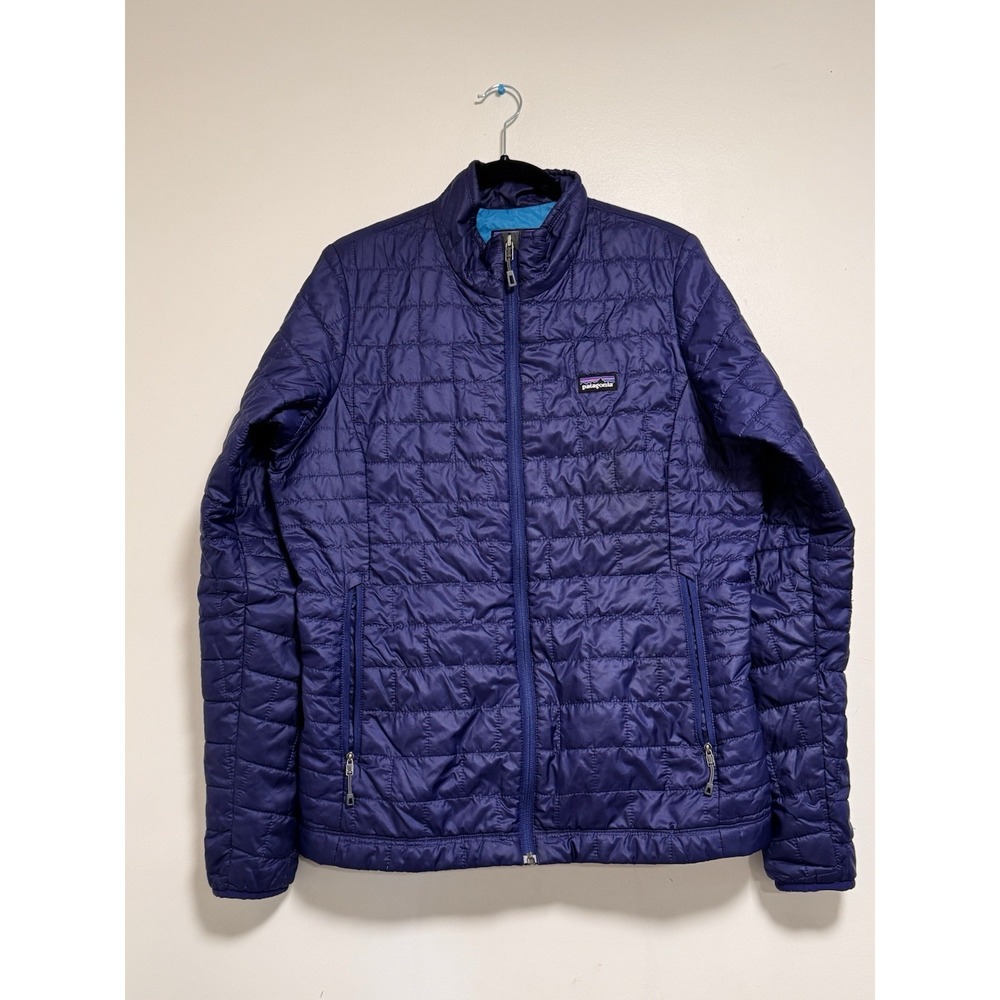 Patagonia Women's Nano Puff Jacket L Harvest Blue 84217 PrimaLoft